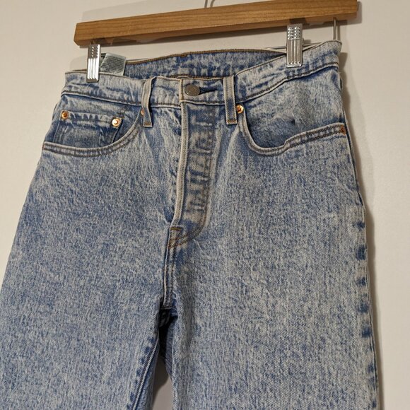 Levi's 501 Faded High Waist Jeans Size 26 Length 26 - Picture 2 of 6
